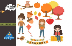 Fall harvest party, Fall Clipart, autumn harvest Clipart, Kite clipart,  flying kite clipart, apple Clipart, fall harvest banner, fall party