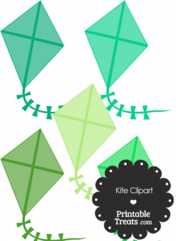 Green Kite Clipart — Printable Treats.com