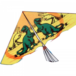 Dinosaur Kite+wheel included ~ you can fly immediately easily-flying ...