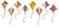 Colorful Kite Clip Art Clipart Set Personal by ...