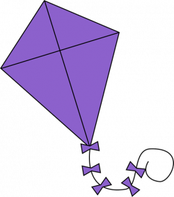 Purple Kite Clip Art Image - Clip Art Library