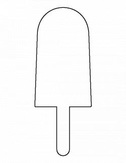 Popsicle pattern. Use the printable outline for crafts, creating ...