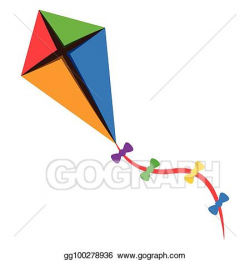 Vector Illustration - Isolated kite toy. EPS Clipart ...