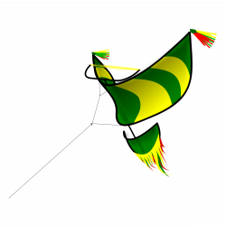 Clipart - traditional kite