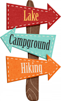 LAKE, CAMPGROUND, HIKING SIGN | camping | Camping clipart ...
