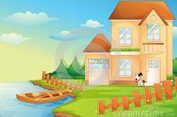 Cottage on lake clipart 1 » Clipart Portal
