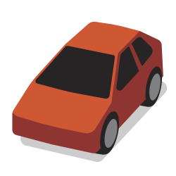 OnlineLabels Clip Art - 3D Car