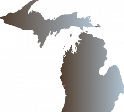Michigan Outline With Great Lakes Clip Art at Clker.com - vector ...