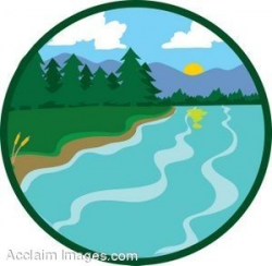 water or rivers drawings | Description: Clip art picture of ...