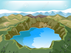 lake: Illustration of a Crater | Clipart Panda - Free ...