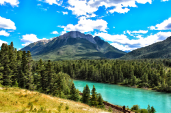 Clipart - Surreal Bow River Canada