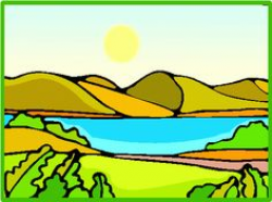 Mountain scenes with lake mountain lake 1 clipart clip art ...