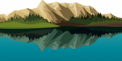 Mountain Cartoon clipart - Lake, Mountain, Leaf, transparent ...