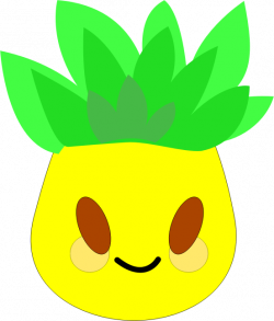 Pineapple clipart simple - Pencil and in color pineapple clipart simple