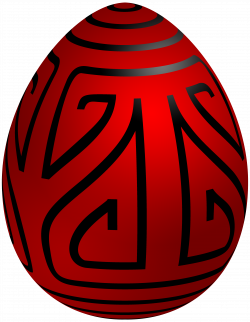 Easter Red Deco Egg PNG Clip Art - Best WEB Clipart