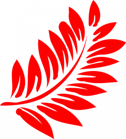 Red Fern Plant Clipart