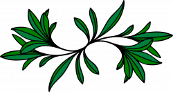 Clipart - Leafy design 8 (colour)