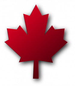 Canadian Maple Leaf With Shadow transparent PNG - StickPNG