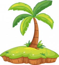 Island Royalty-free Cartoon Clip art - Creative cartoon palm island ...