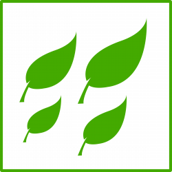 Clipart - eco green leaves icon