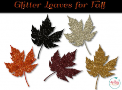 Glitter Leaves Clipart - Fall Clipart - Set of 10 PNG Files - Fall Glitter  Leaves - Halloween Clipart - Fall Colors - Glitter Leaf -