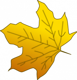 Yellow Maple Leaf Clip Art at Clker.com - vector clip art online ...