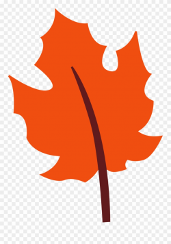 Maple Leaf Clipart Cute - Fall Leaves Clipart Orange - Png ...