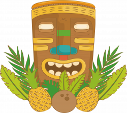 Pineapple Adobe Illustrator - A decorative mask of Pineapple leaves ...