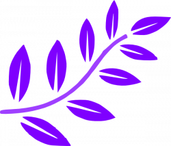 Purple Leaves Branch Clip Art at Clker.com - vector clip art online ...