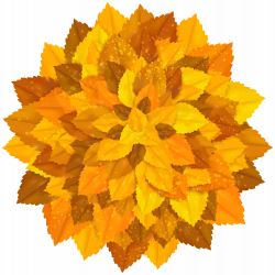 Round Decoration with Autumn Leaves PNG Clipart Image | Gallery ...