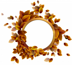 Fall Leaves Round PNG Frame | Gallery Yopriceville - High-Quality ...
