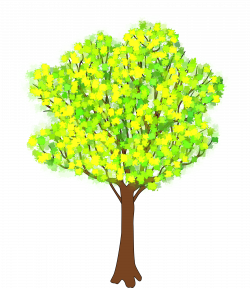 Clipart - tree in spring
