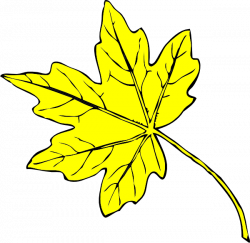 Yellow Leaf Clip Art at Clker.com - vector clip art online, royalty ...