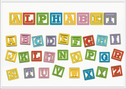 Clipart - Alphabet Letter Blocks