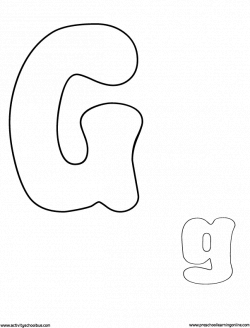 Printable-Bubble-letters-g.gif (604×794) | template | Pinterest ...
