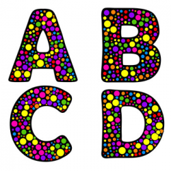 Alphabet Clip Art Letters: Circle Fun! | Bulletin Board Letters