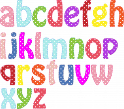 Clipart - Colorful Alphabet Lowercase | letras | Pinterest | Polka ...