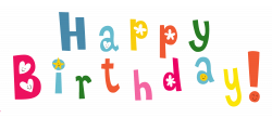 Happy Birthday letters (png transparent, multicolor)- Happy Birthday ...