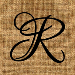 Monogram, Initial Letter R, Letter Clip Art, Letter Decal ...