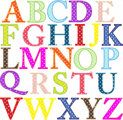 Clipart - Colorful Alphabet Uppercase