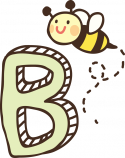 Bee Letter Clip art - Letters B and bees 956*1212 transprent Png ...