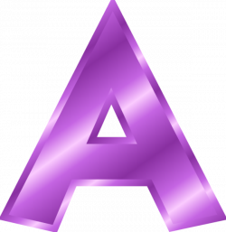 28+ Collection of Letter A Clipart Purple | High quality, free ...