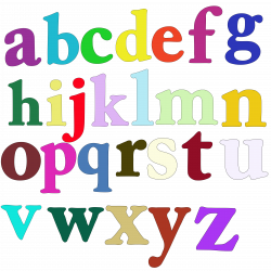 Clipart - Lowercase alphabet
