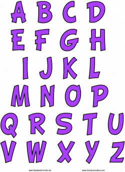 Alphabets For Kids - Printable Letters Purple | 2016 my NEW LINE (MB ...