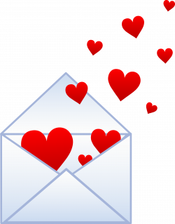 Free Pictures Hearts | Letter With Hearts Flying Out - Free Clip Art ...