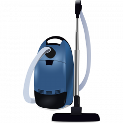 Clipart - Blue vacuum cleaner - Clip Art Library