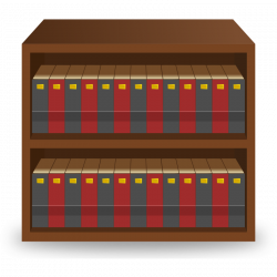 Bookcase clipart library card - Pencil and in color bookcase clipart ...