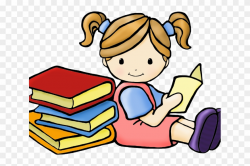 Library Clipart Shhh - Reading Books Clipart Png Transparent ...