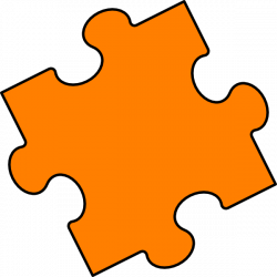 Orange Puzzle Piece Clip Art at Clipart library - vector clip art ...
