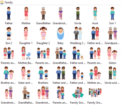 Free Vector Family Cliparts